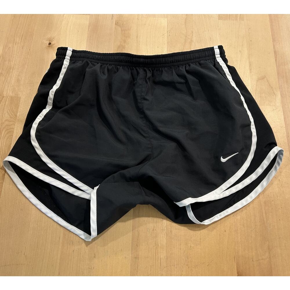 Nike Women’s Dri-Fit Tempo Running Shorts Black White Trim XS